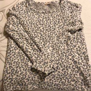 Lightweight Silver Leopard Sweater